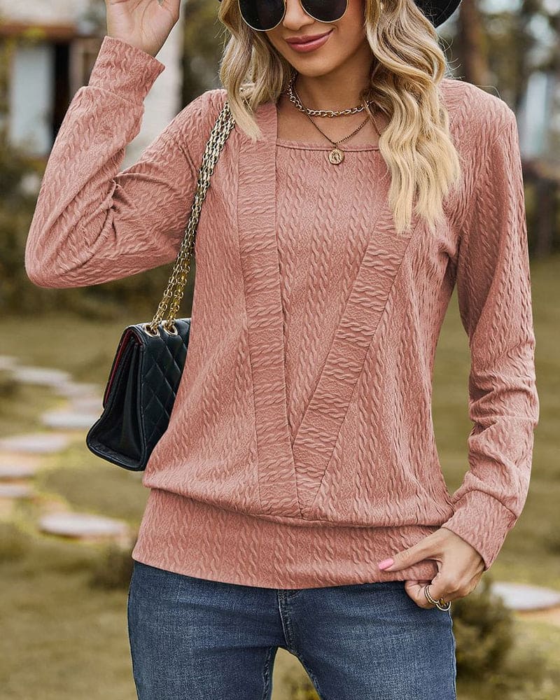 Amiyah - Elegant Long Sleeve Blouse for the Perfect Autumn Look for Women