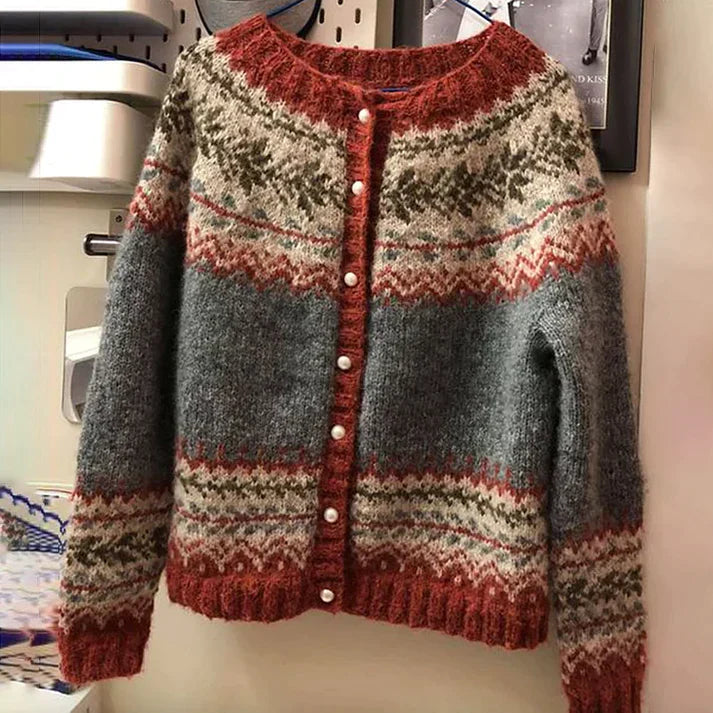 Margot - Timeless Vintage Button Sweater