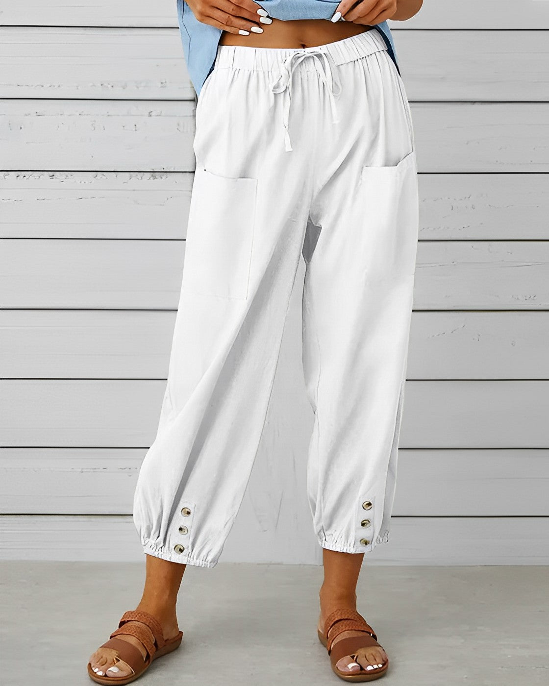 MAYA - Trendy high-waisted wide trousers for a stylish look