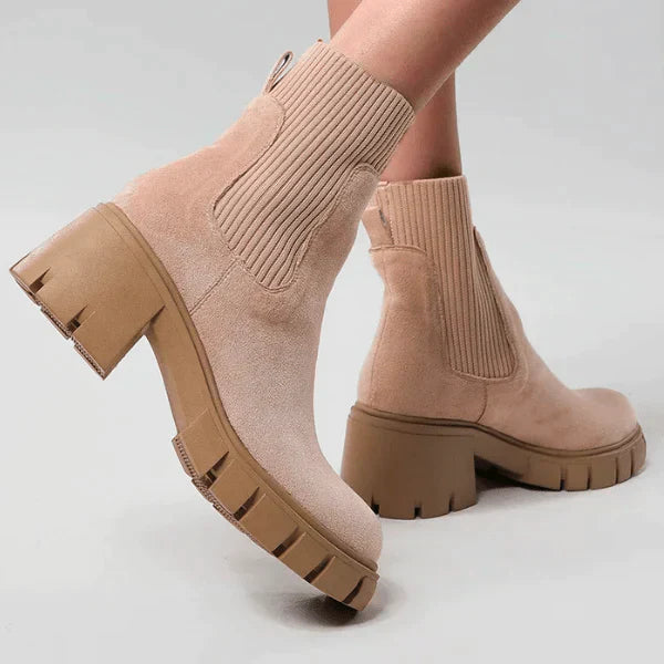 Gwendolyn - Elegant Suede Winter Boots for the Perfect Look