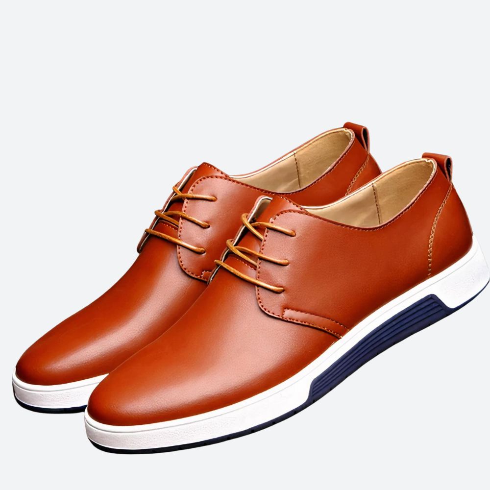 Stylish and Comfortable Orthopaedic Leather Shoes for Men - August