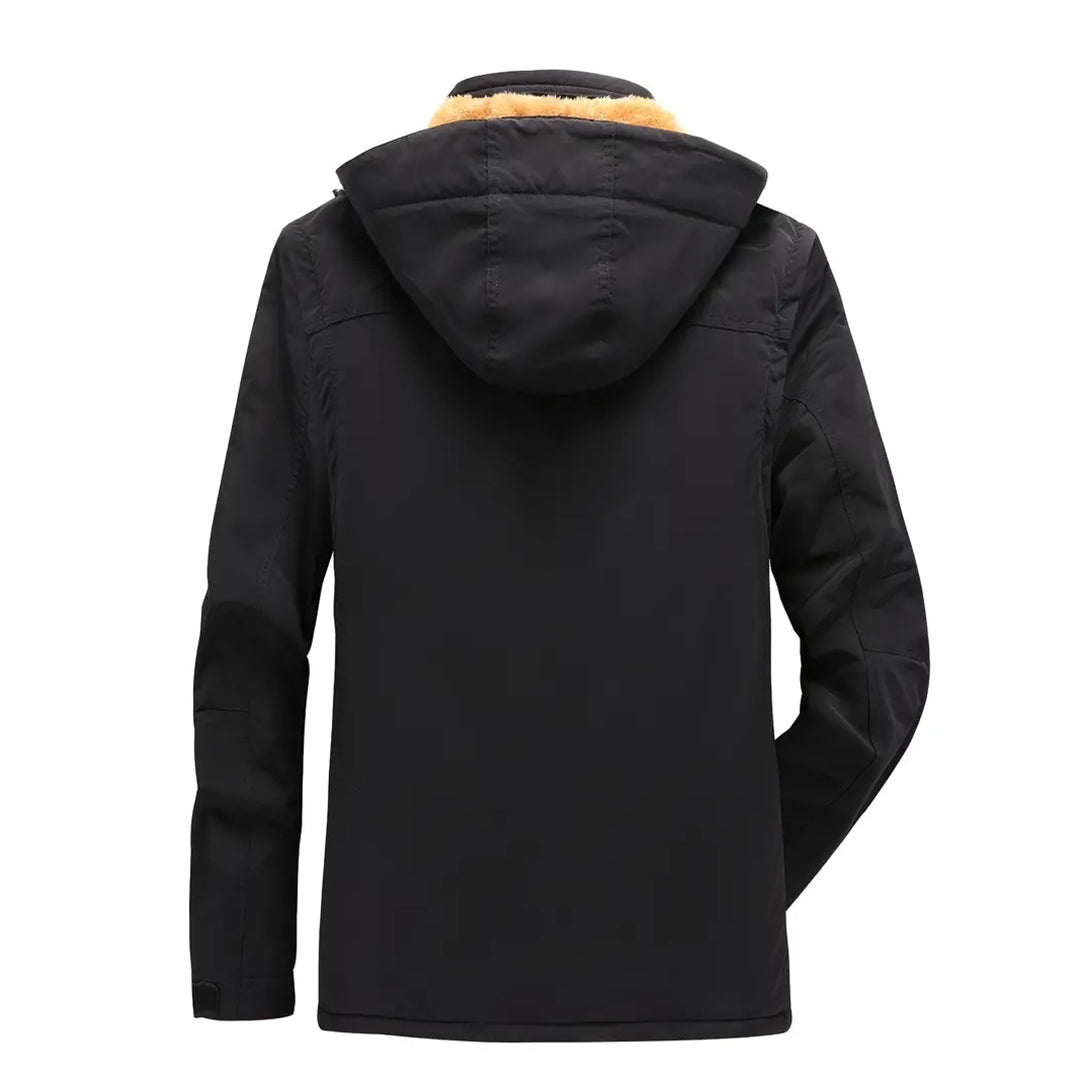 Stylish Men's Winter Coat with Removable Hood - FRANCIS