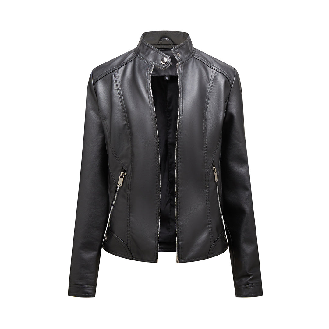 SLAVKA - Elegant leather jacket for a trendy look