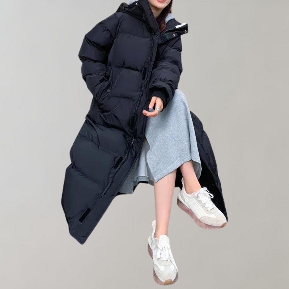 Jaana - Elegant and Long Women's Coat for Colder Days