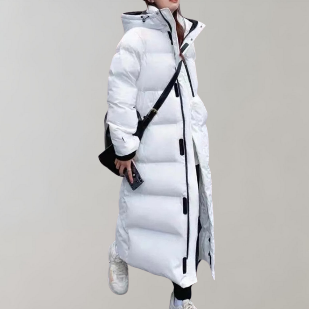 Jaana - Elegant and Long Women's Coat for Colder Days