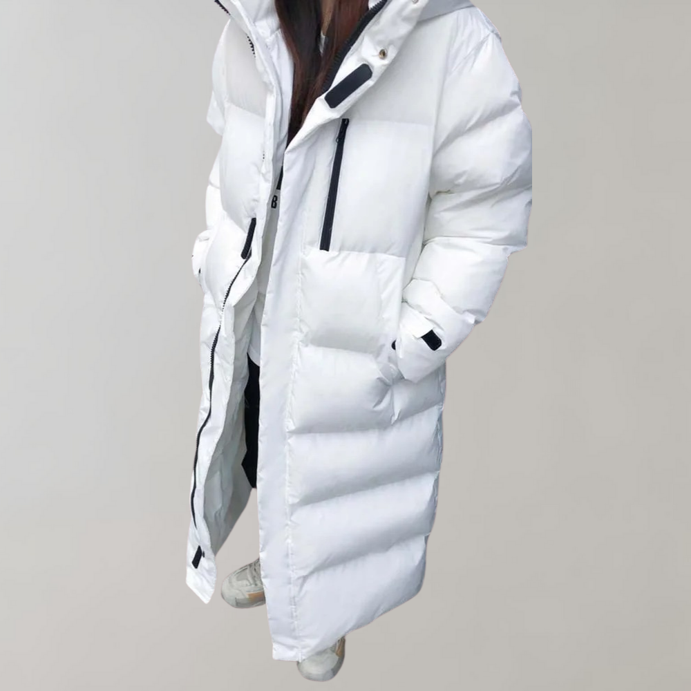 Jaana - Elegant and Long Women's Coat for Colder Days