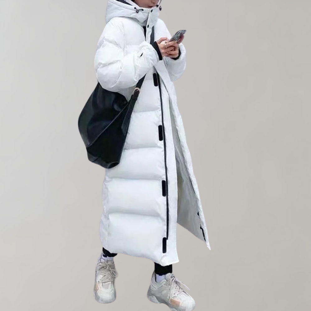 Jaana - Elegant and Long Women's Coat for Colder Days