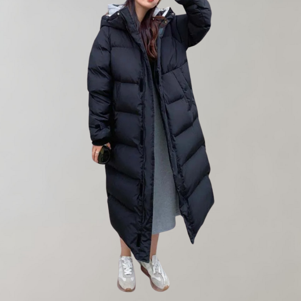 Jaana - Elegant and Long Women's Coat for Colder Days