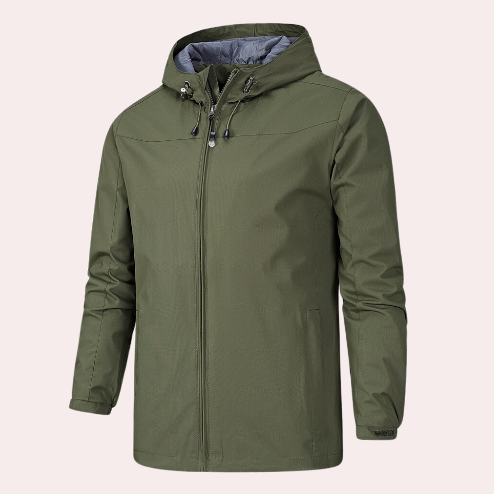 Gervais - Tough men's windbreaker with handy hood