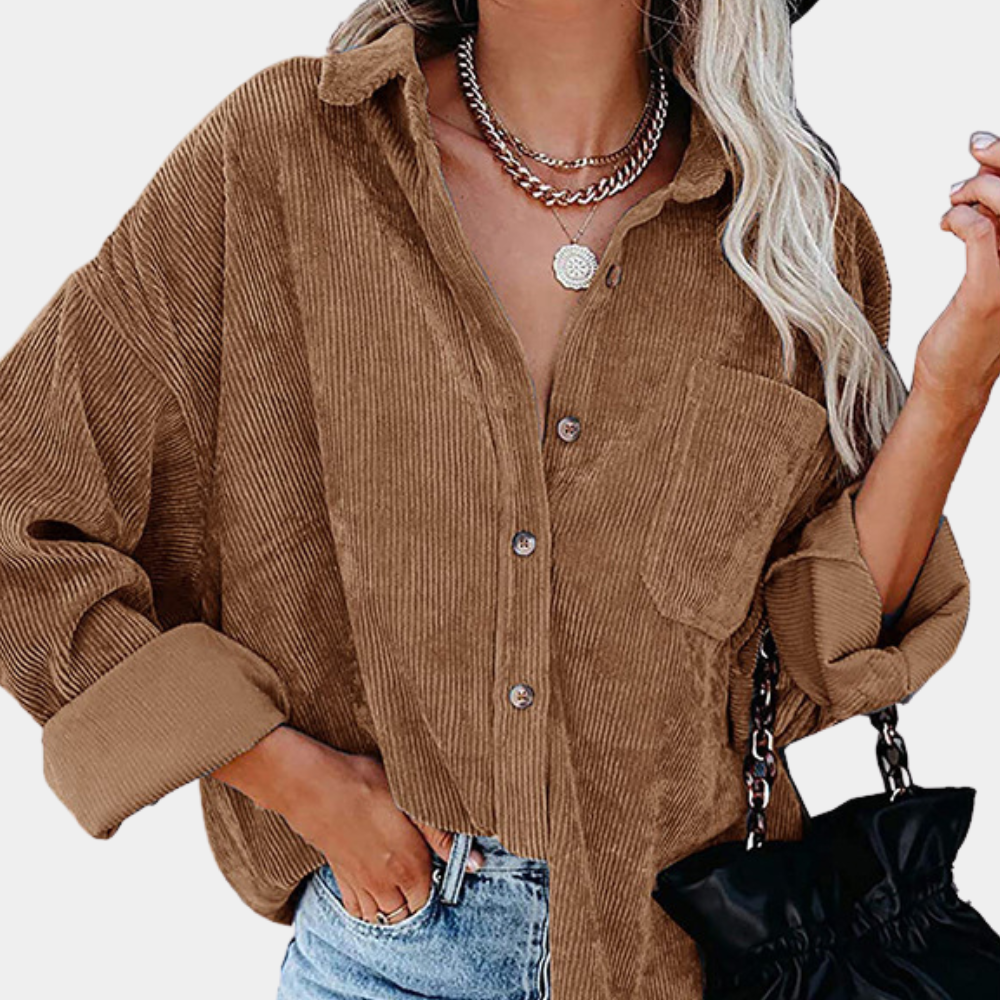 Stylish Rubyna Corduroy Women's Jacket
