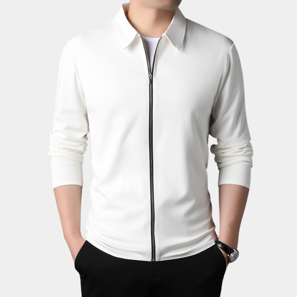 Stylish Men's Jacket with Zipper for a Fashionable Look