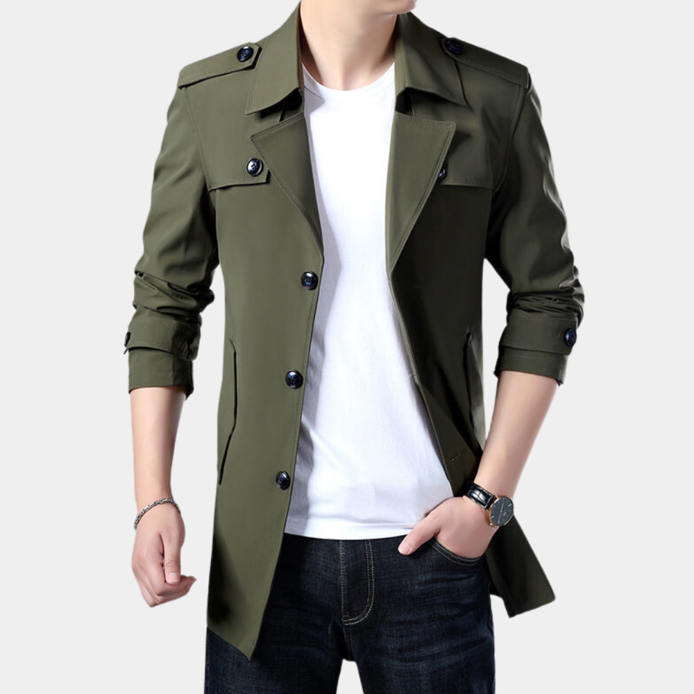 Gregorio - Timeless Elegance Trench Coat for Men