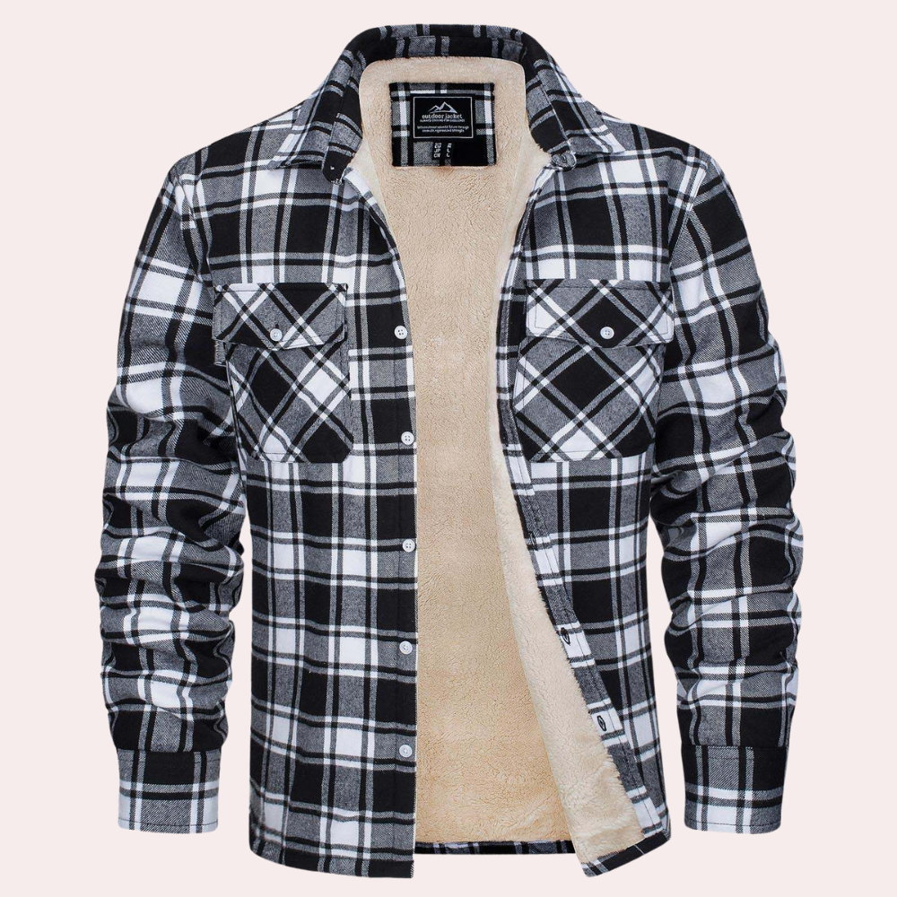 Stylish Checkered Men's Jacket for the Fashion-conscious Man