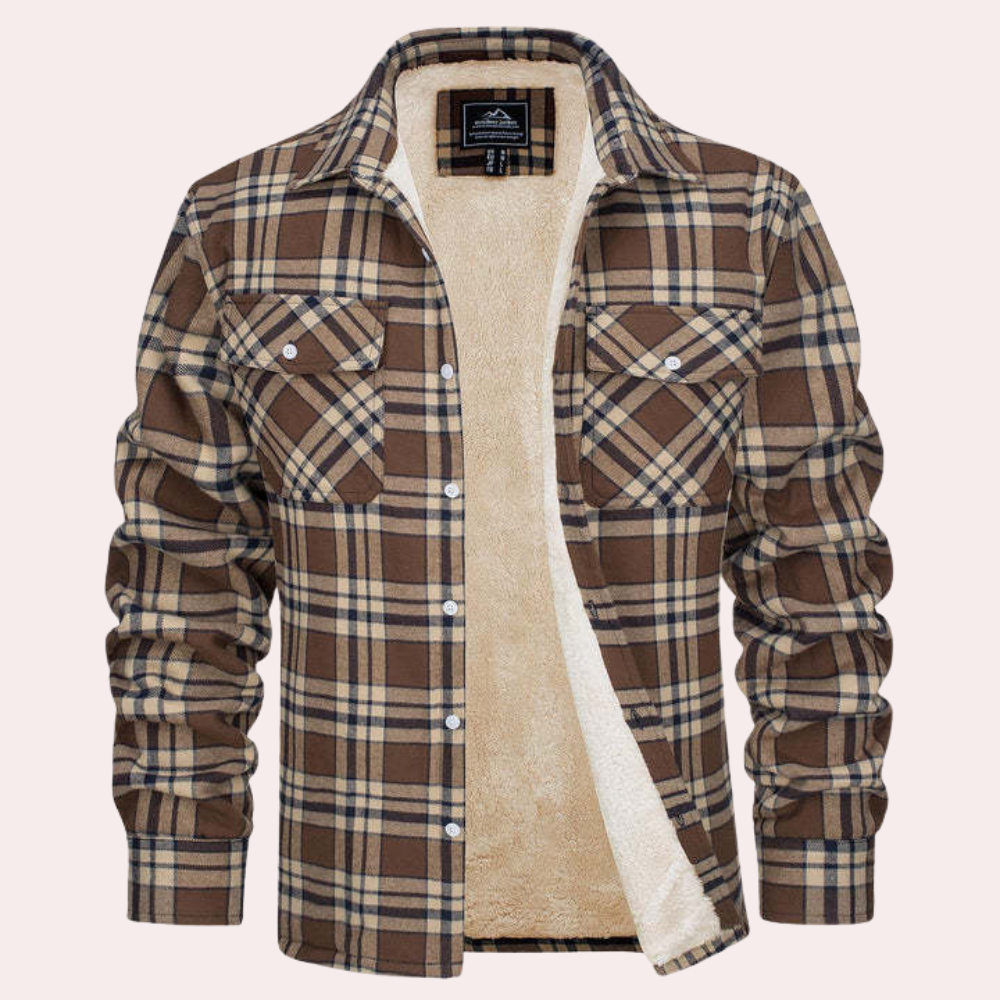 Stylish Checkered Men's Jacket for the Fashion-conscious Man