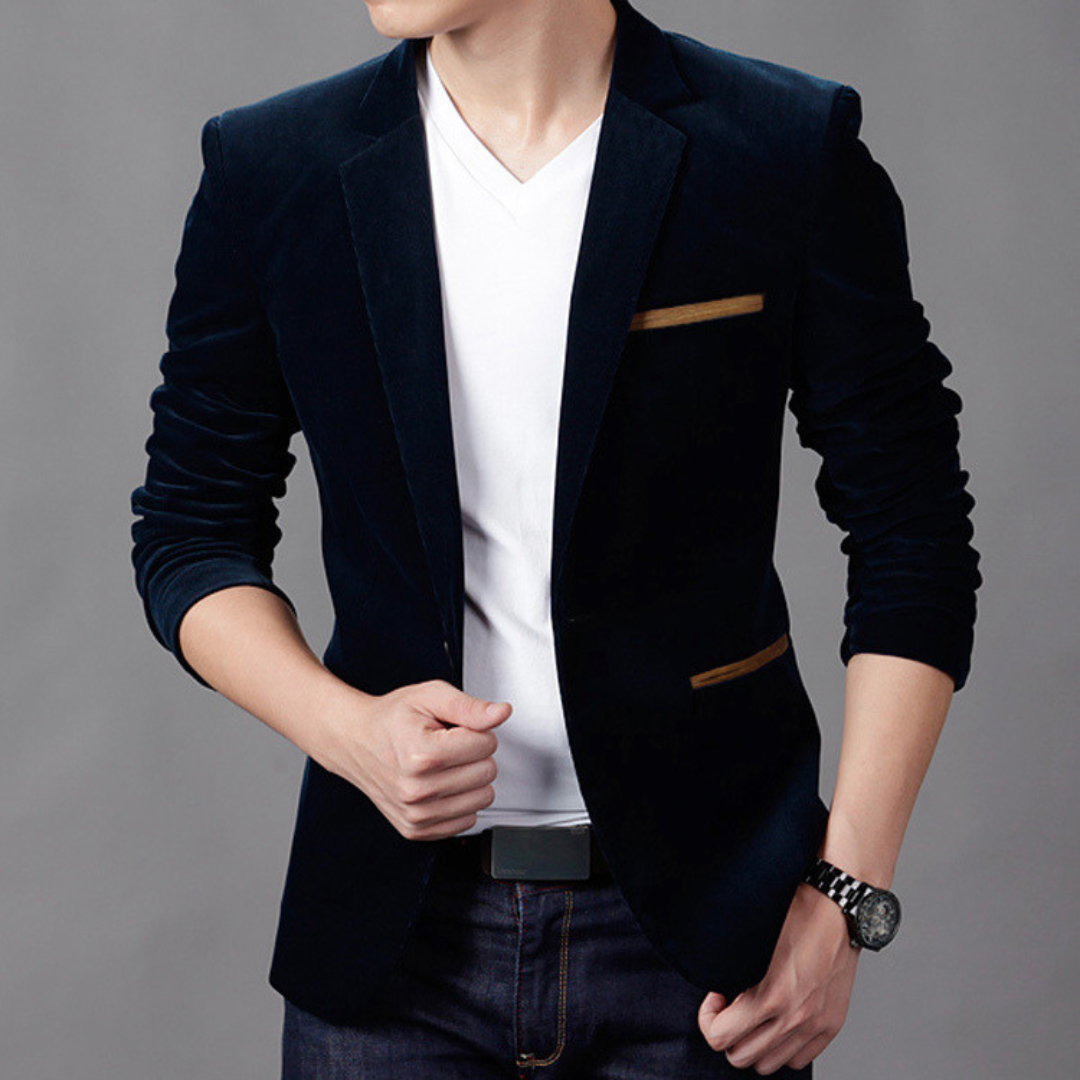 Elegant Men's Blazer in Stylish Blue