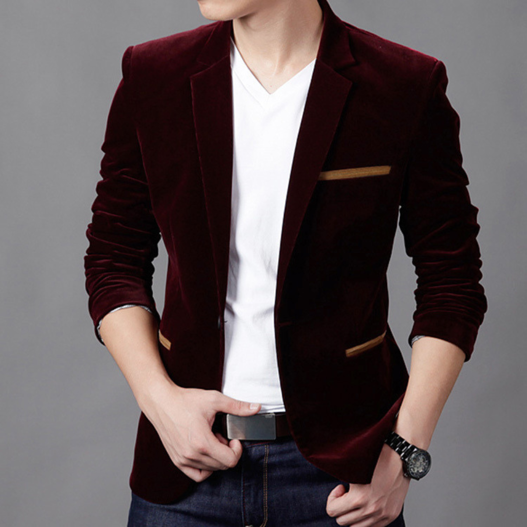 Elegant Men's Blazer in Stylish Blue