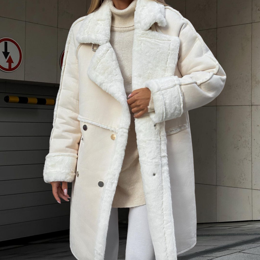 Aitana - Beautiful Luxury Long Plush Jacket for Ladies