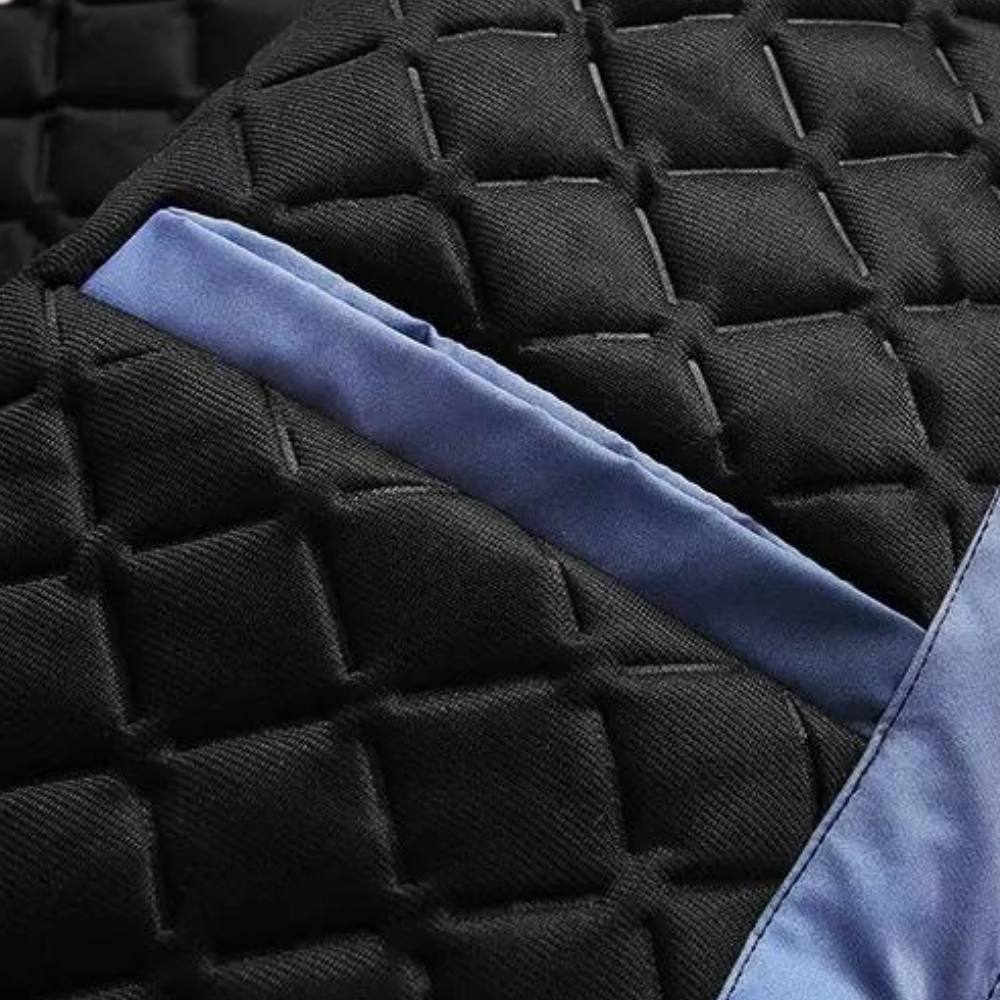 Herwig - Trendy warm men's coat with stylish colour gradient