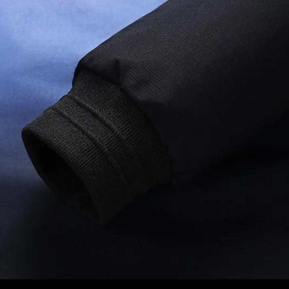 Herwig - Trendy warm men's coat with stylish colour gradient