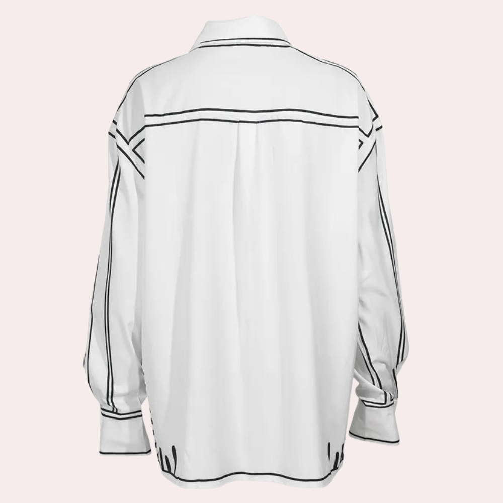 Zenobia - Elegant Long-Sleeved T-Shirt for Women
