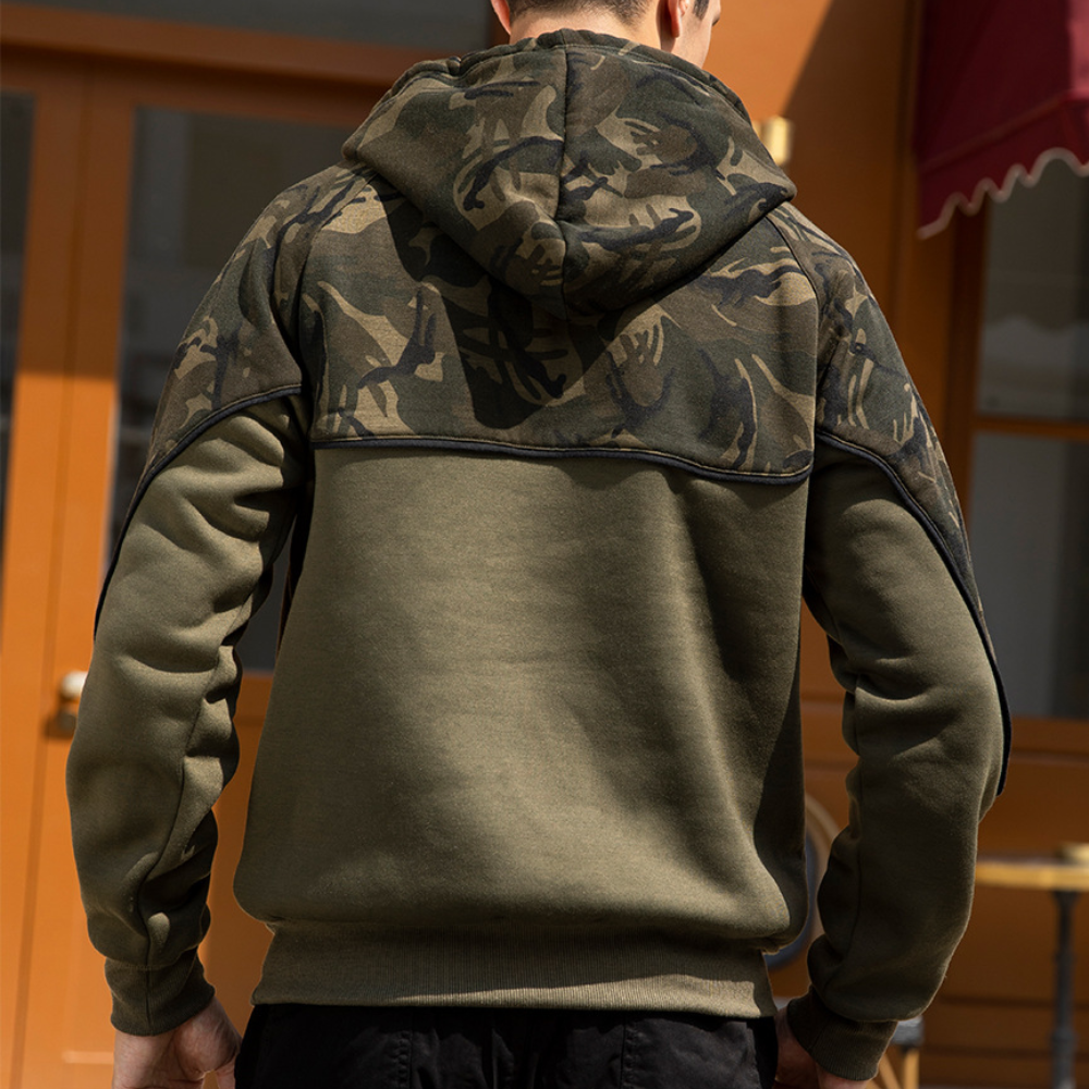 Antonis - Trendy Casual Men's Hoodie with Stylish Camouflage Pattern