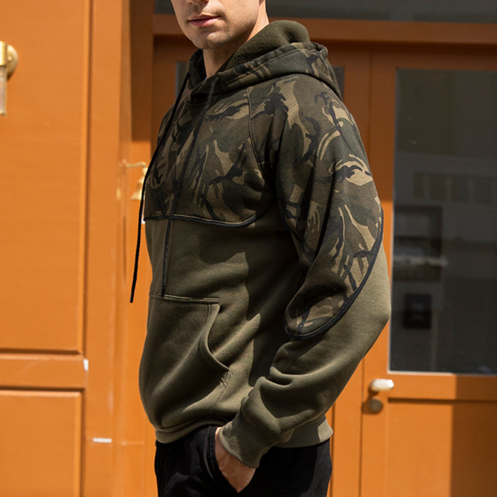 Antonis - Trendy Casual Men's Hoodie with Stylish Camouflage Pattern
