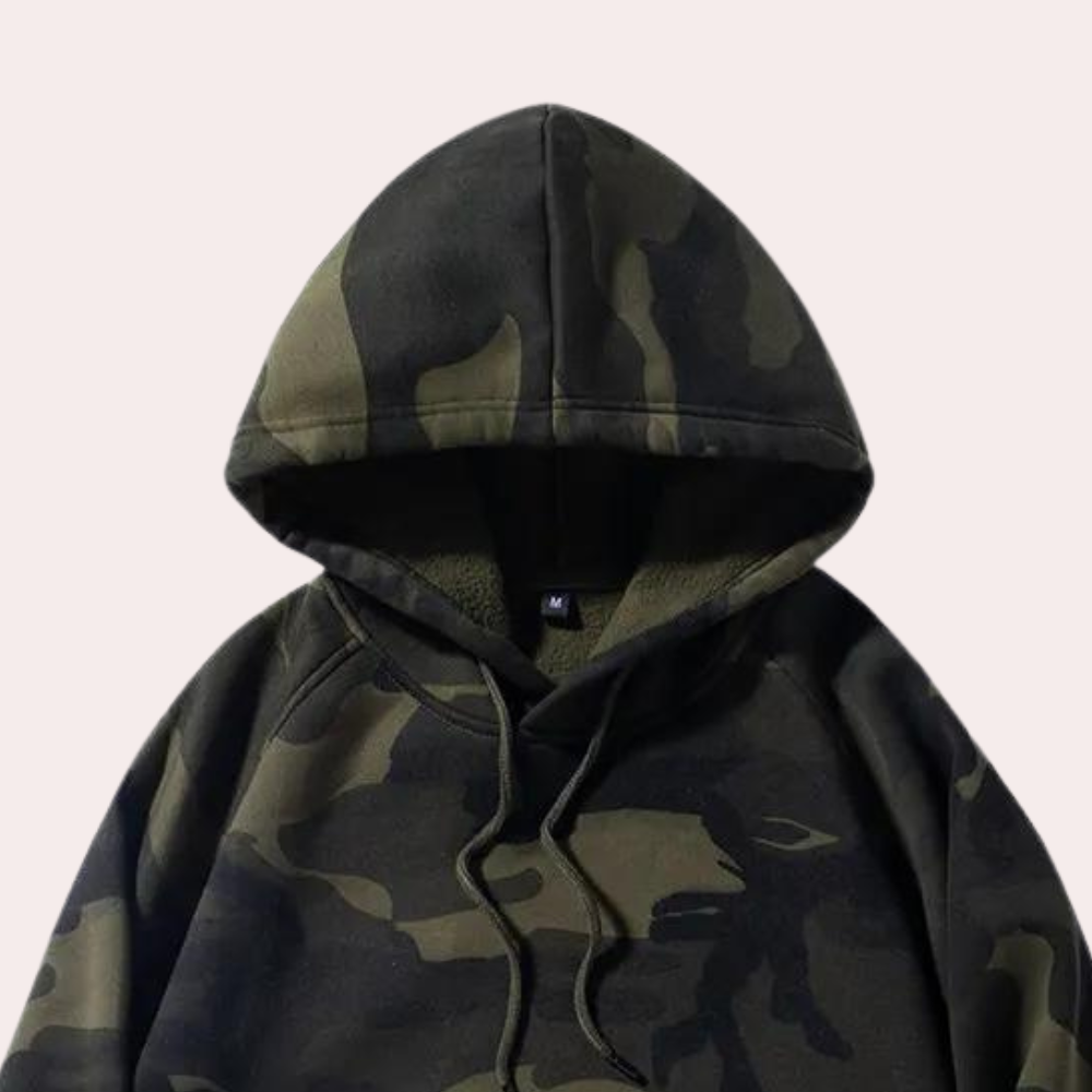 Costas - Casual Camouflage Hoodie for a Relaxed Look in Men