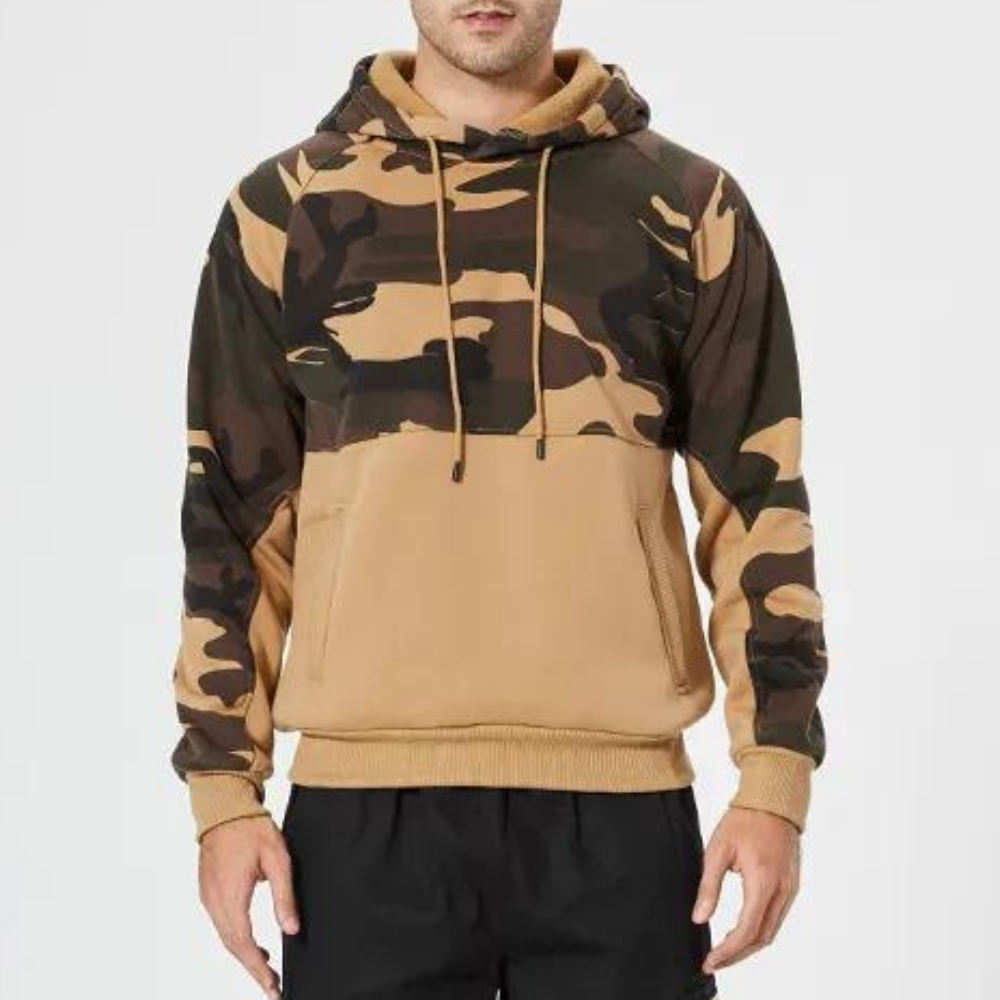 Costas - Casual Camouflage Hoodie for a Relaxed Look in Men