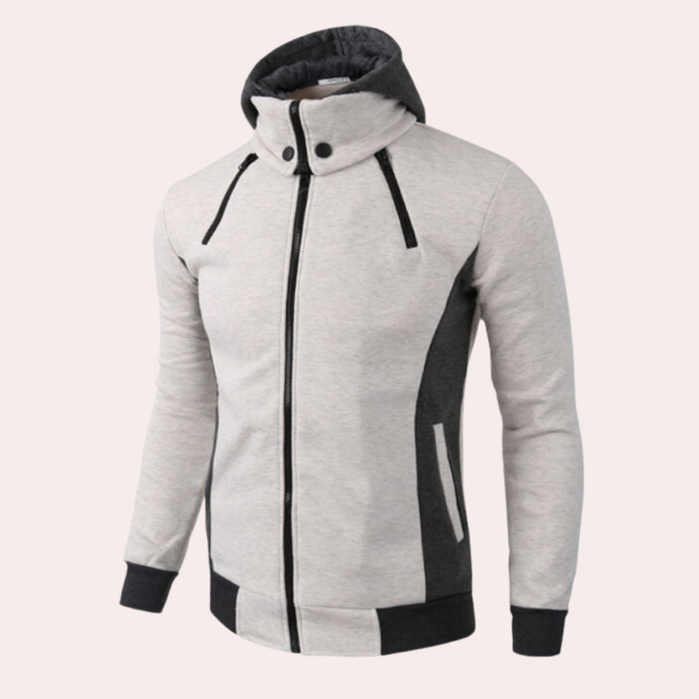 Gaspar - Stylish Men's Sporty Hoodie with Zipper