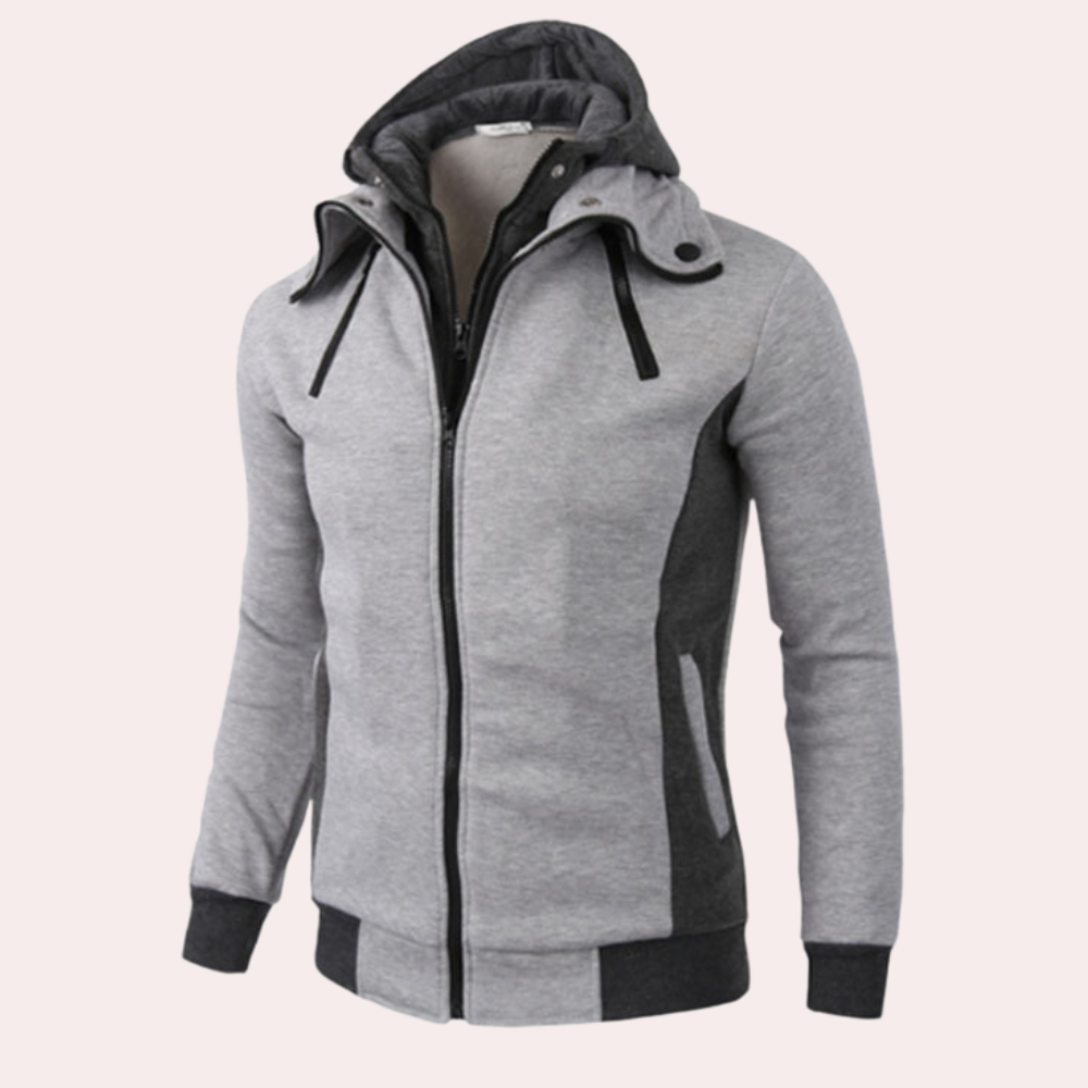 Gaspar - Stylish Men's Sporty Hoodie with Zipper