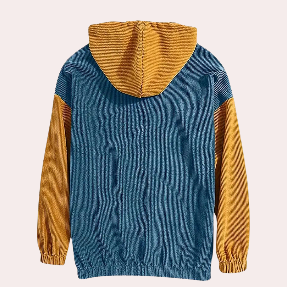 Janos - Trendy Corduroy Hoodie for the Fashion-conscious Man