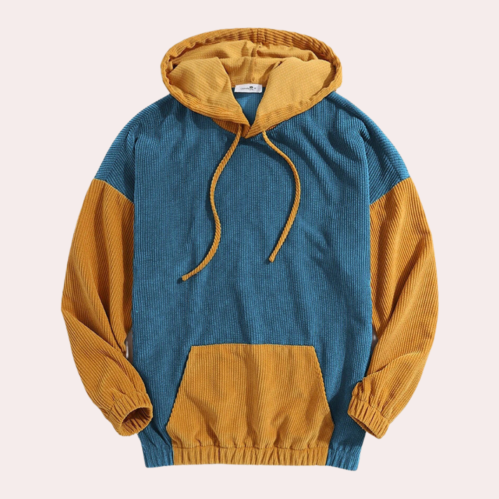 Janos - Trendy Corduroy Hoodie for the Fashion-conscious Man