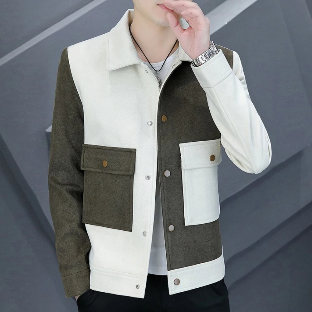 FRED - Stylish Men's Jacket with Chic Colour Contrast