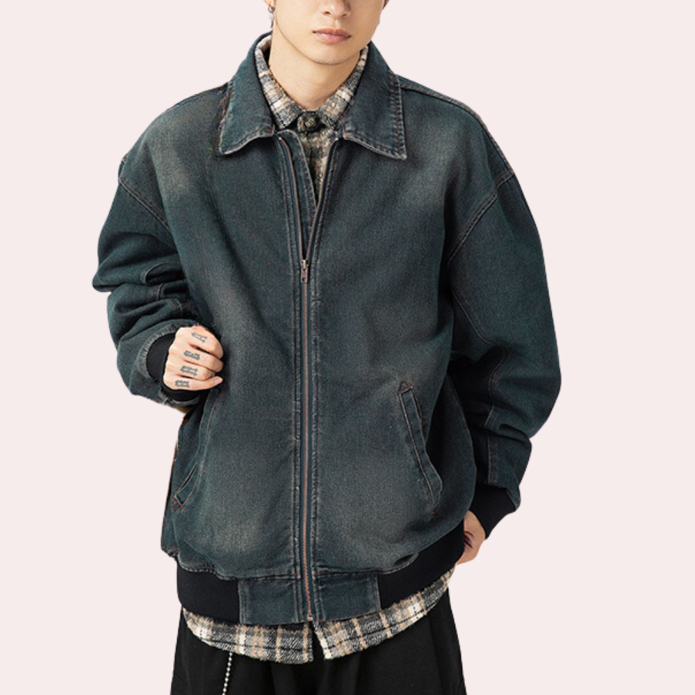 HAROLD - Trendy Denim Jacket for the Contemporary Man