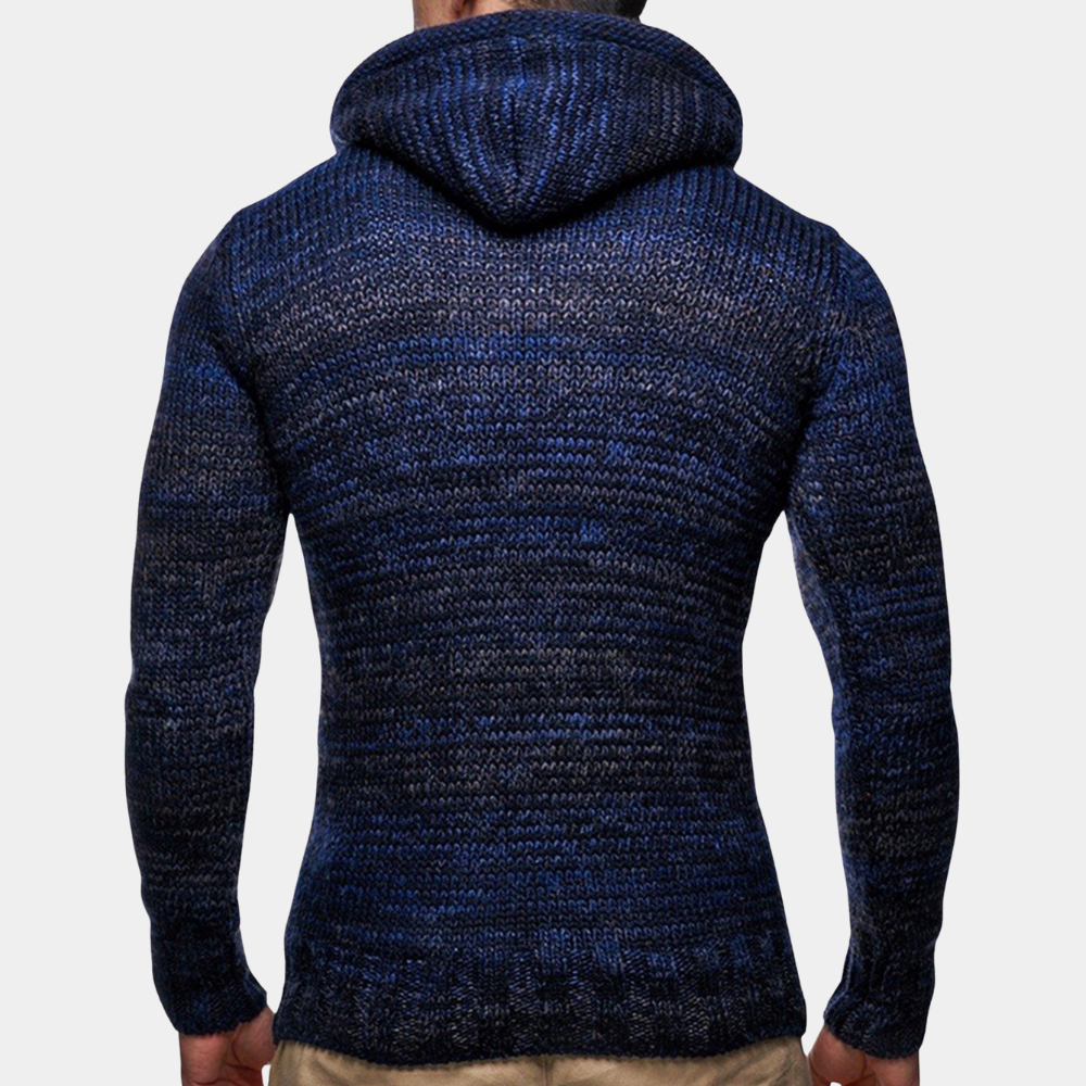 Stylish Men's Hooded Sweater - BRUCE for Comfort and Functionality