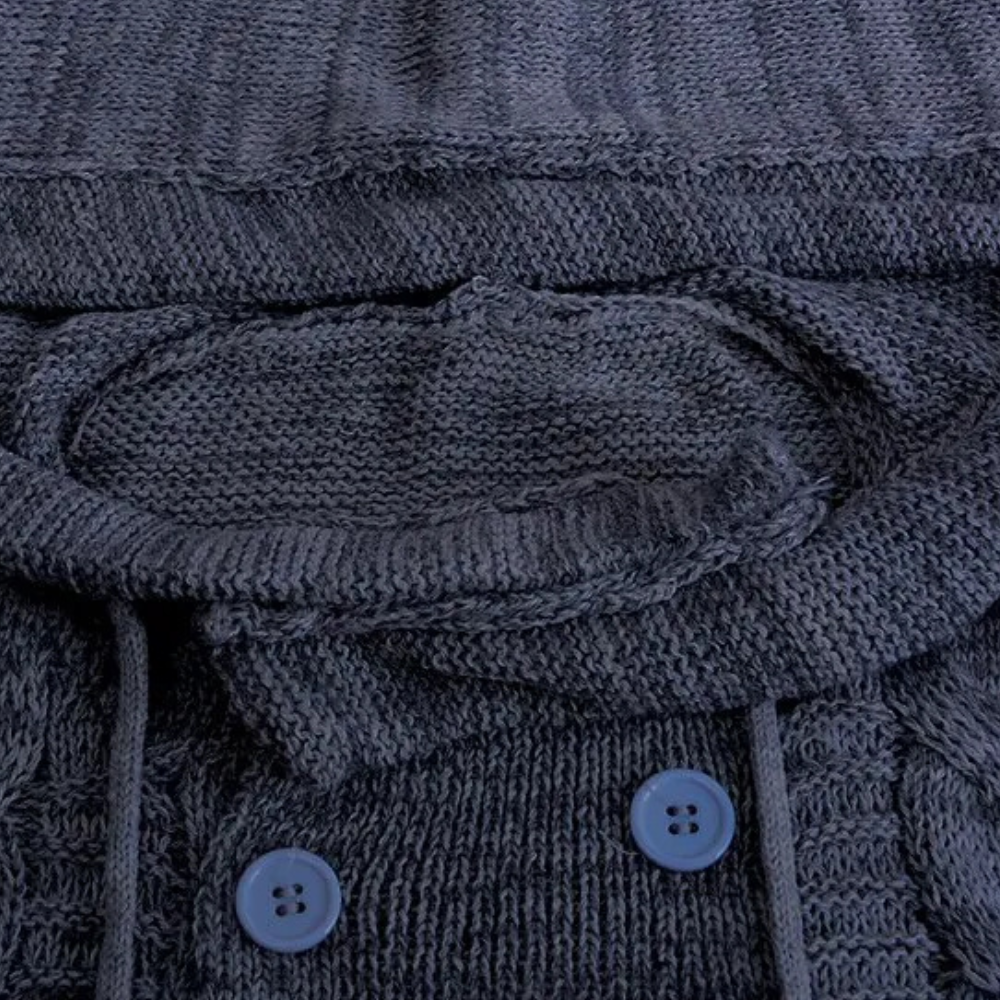 Stylish Men's Hooded Sweater - BRUCE for Comfort and Functionality