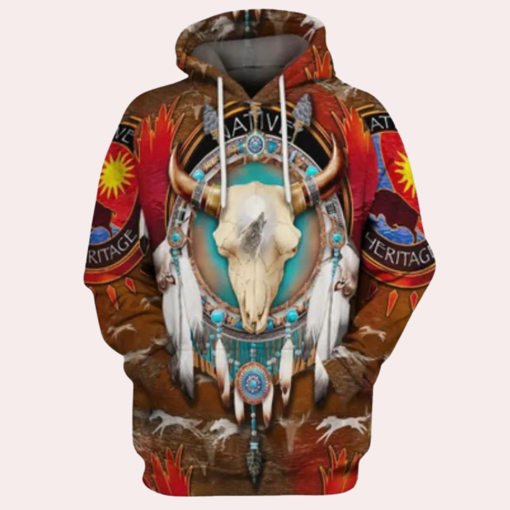 ALVARO - Great Comfortable Printed Hoodie for Men