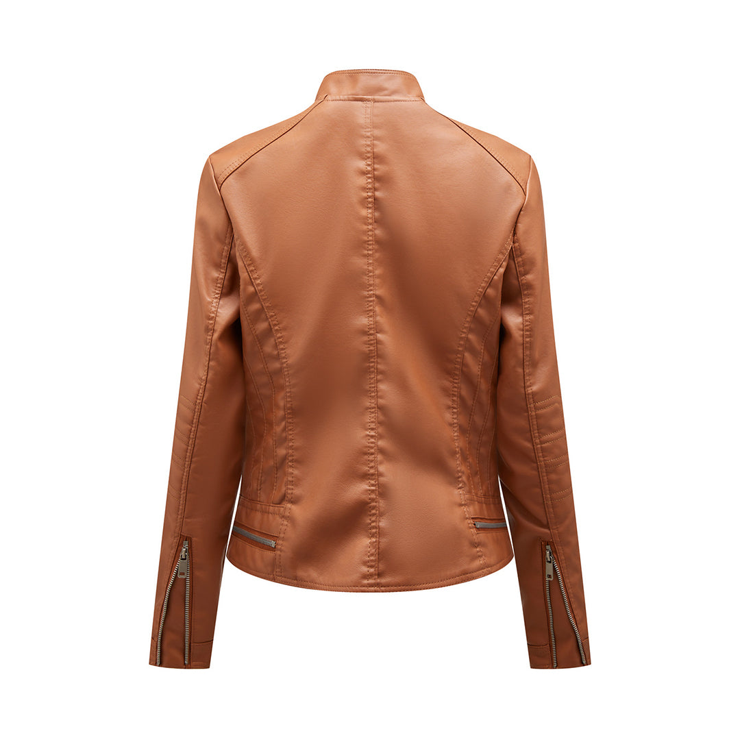 SLAVKA - Elegant leather jacket for a trendy look
