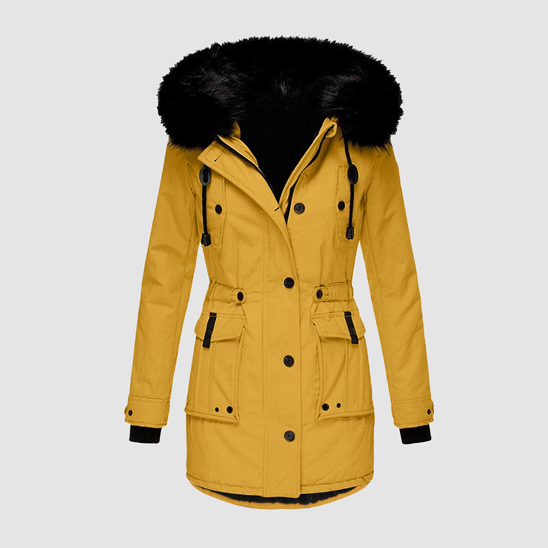 Frieda - Stylish long winter coat for women