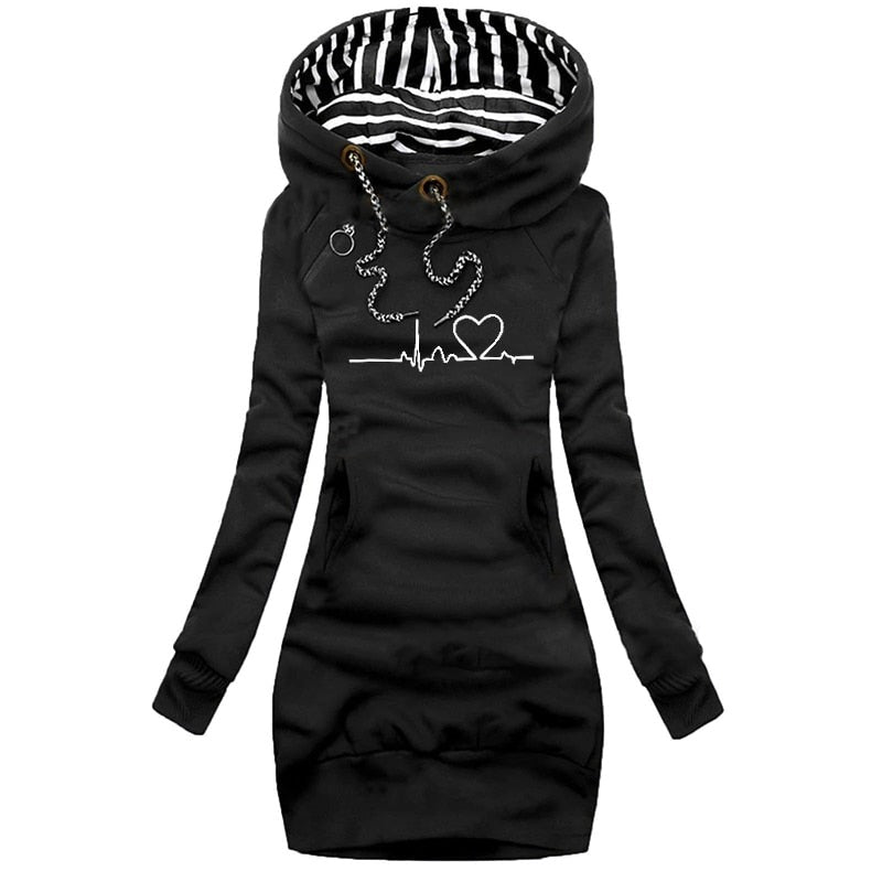 Gayle - Stylish Hoodie Dress for a Fashionable Look