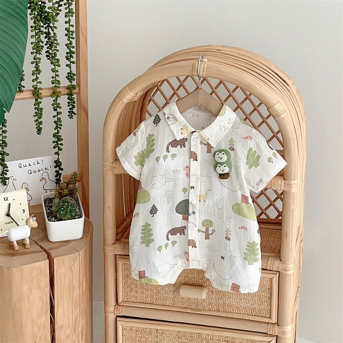 Jungle theme romper