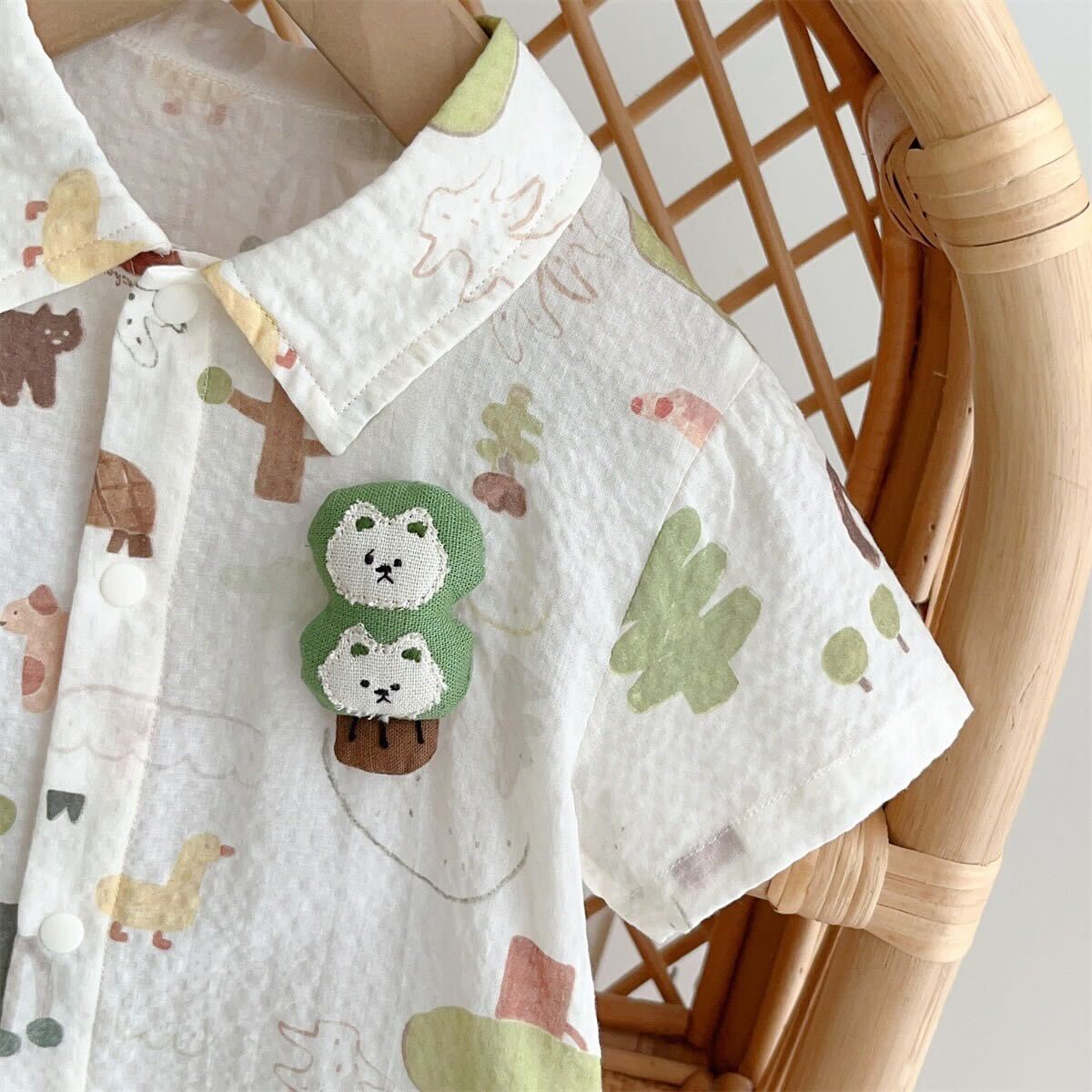 Jungle theme romper