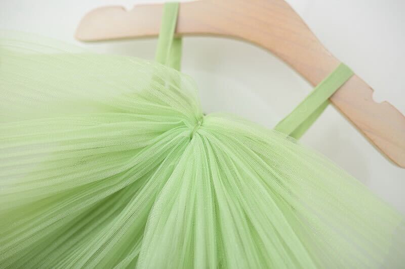 Bow net strap dress