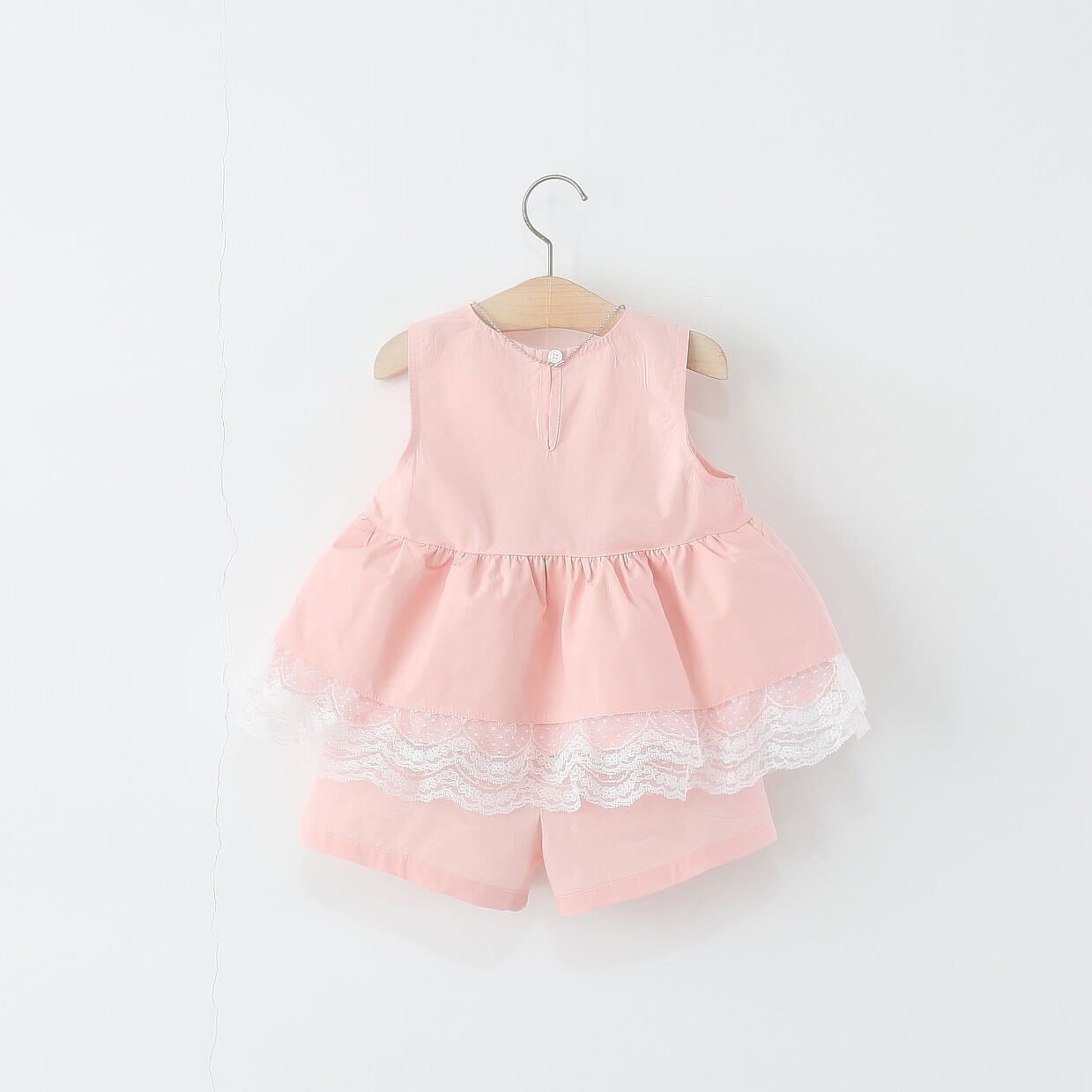 Lace top and shorts set