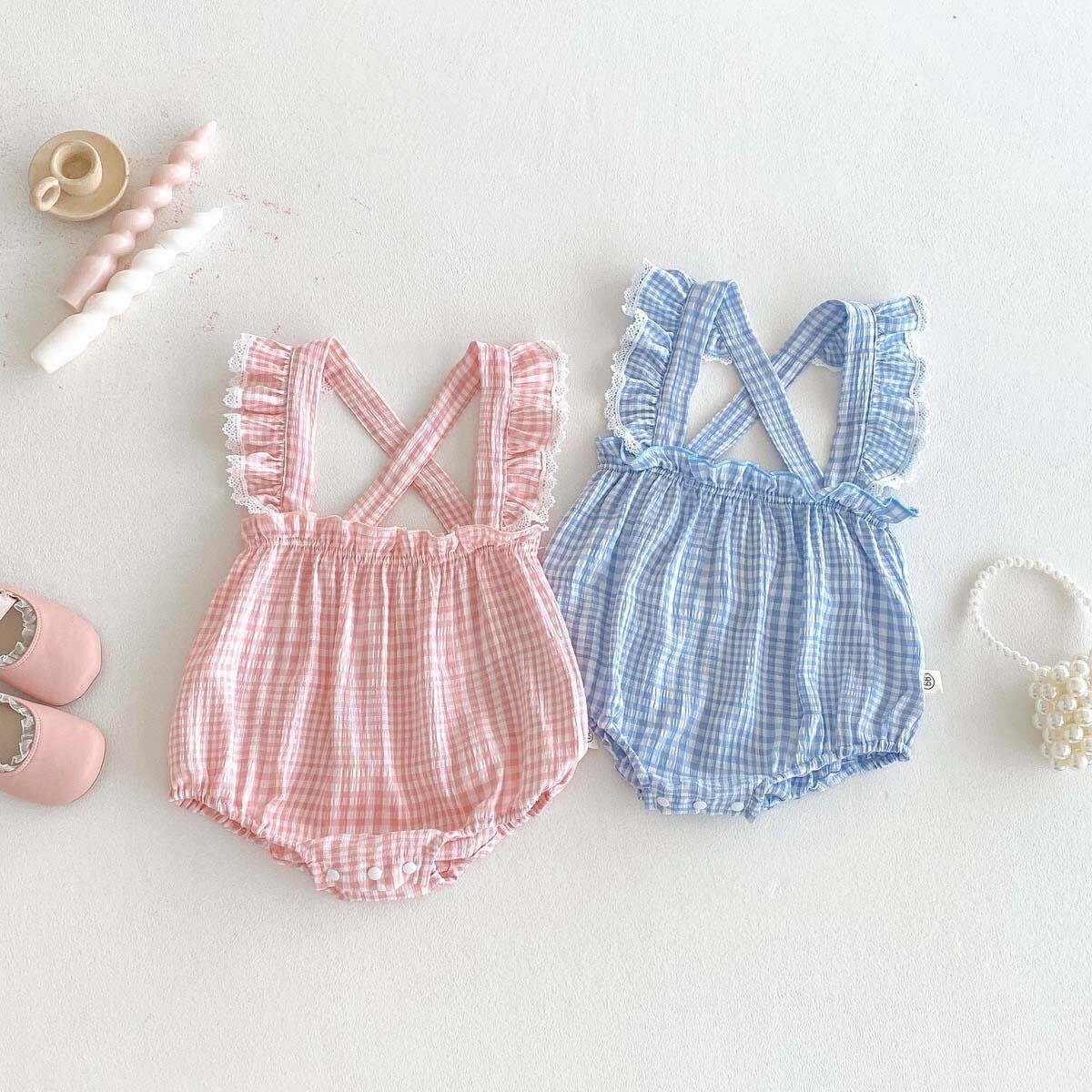 Checkered romper