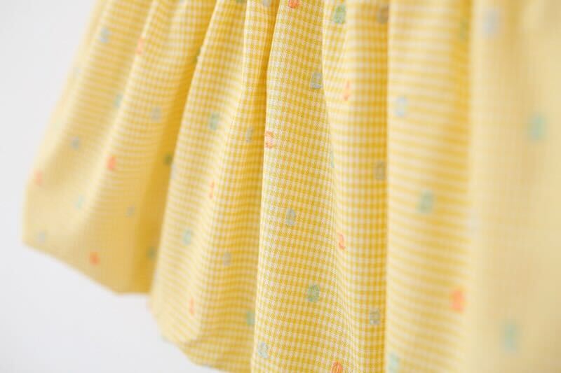 Heart made checkered summer dress