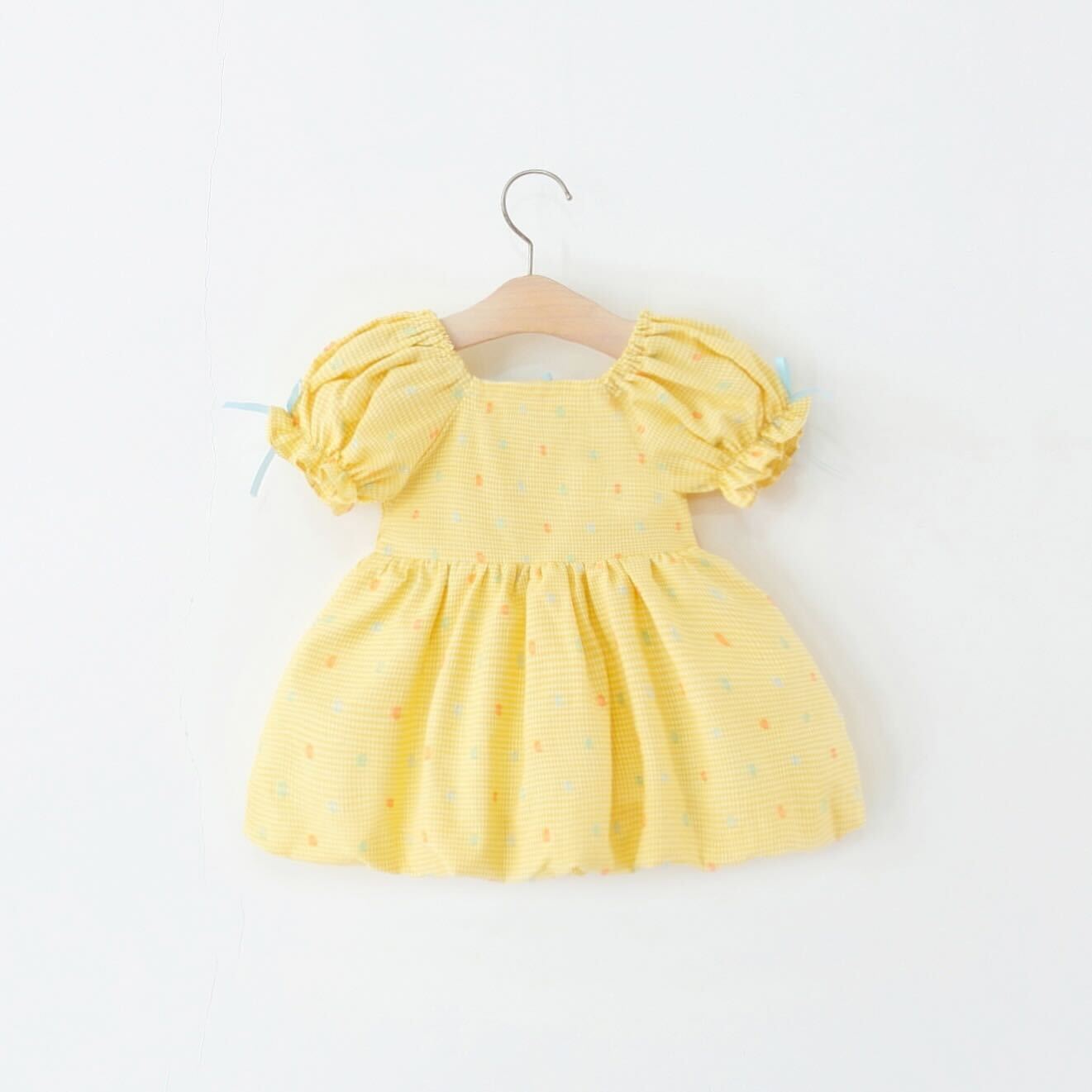 Heart made checkered summer dress