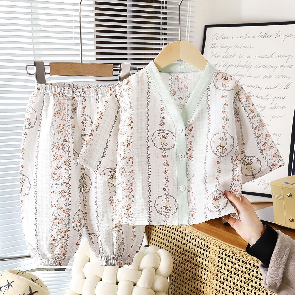 Printed summer night suit