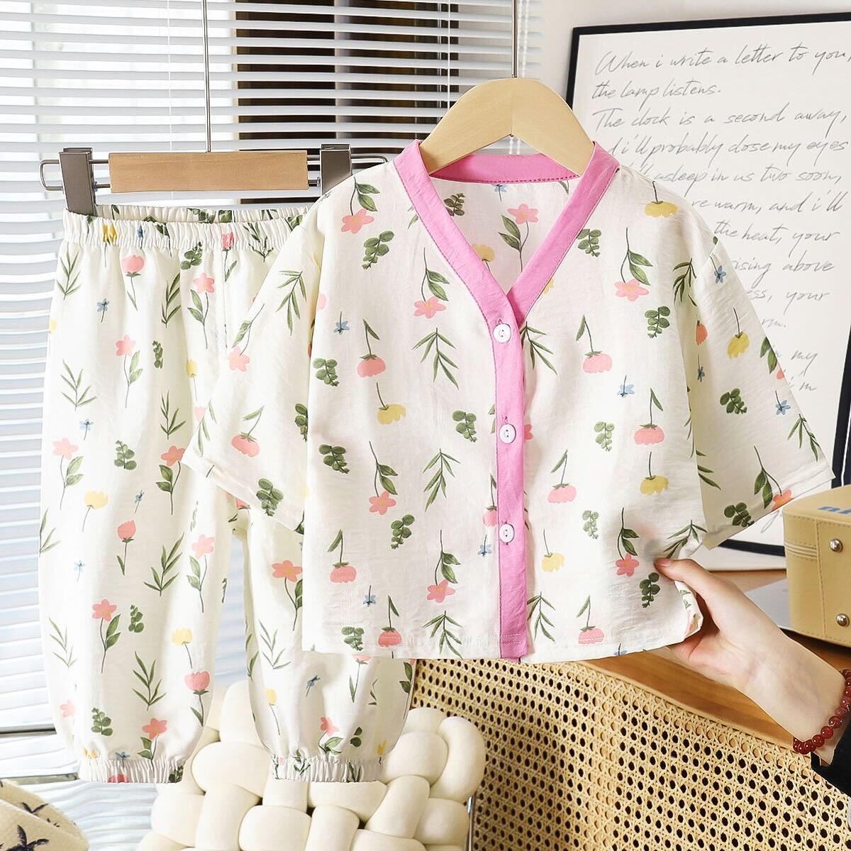 Printed summer night suit
