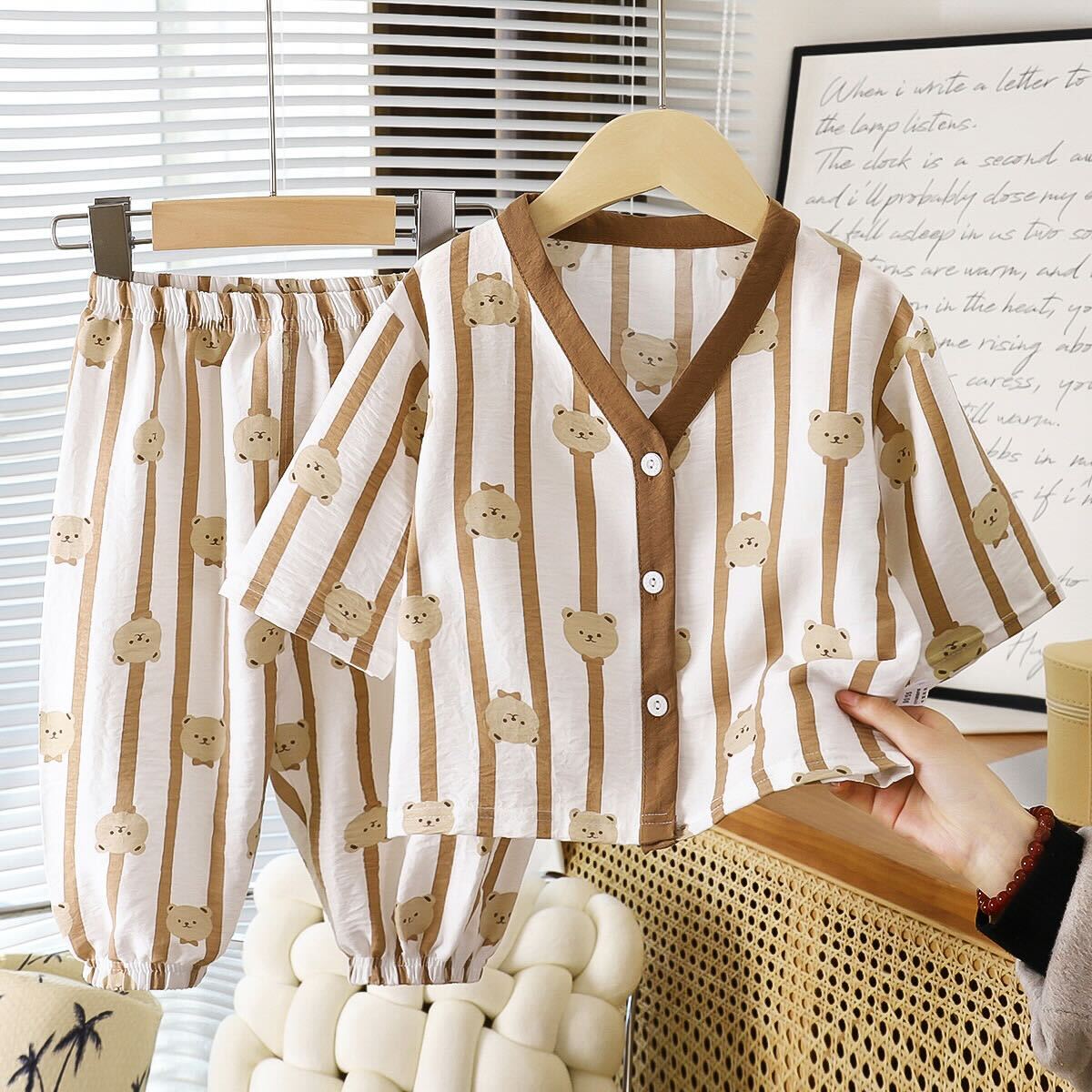 Printed summer night suit